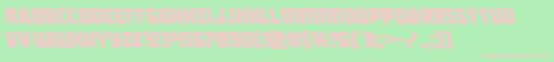 Intergalacticleft Font – Pink Fonts on Green Background