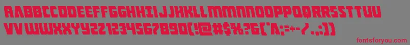 Intergalacticleft Font – Red Fonts on Gray Background
