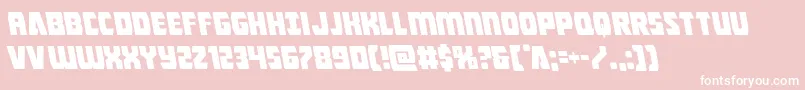 Intergalacticleft Font – White Fonts on Pink Background