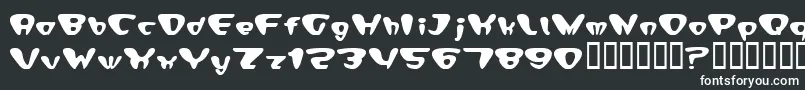 DaiheadBold-fontti – valkoiset fontit