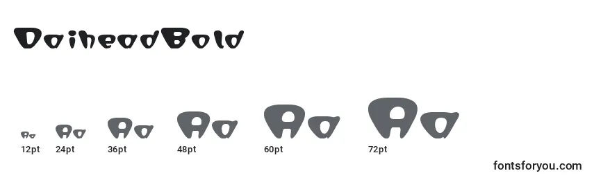DaiheadBold Font Sizes