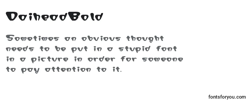 Review of the DaiheadBold Font