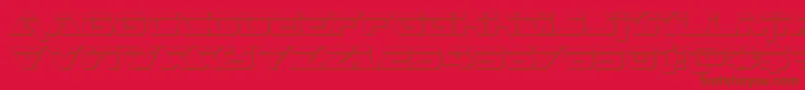 Geminalaser3D Font – Brown Fonts on Red Background