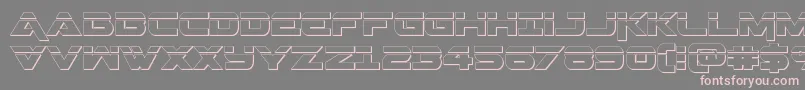 Geminalaser3D Font – Pink Fonts on Gray Background
