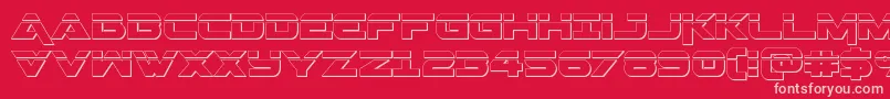 Geminalaser3D Font – Pink Fonts on Red Background