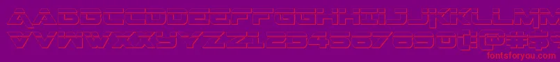 Geminalaser3D Font – Red Fonts on Purple Background