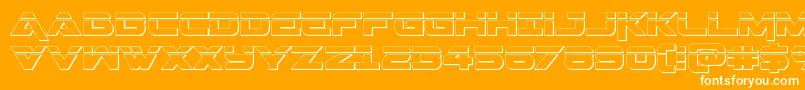 Geminalaser3D Font – White Fonts on Orange Background