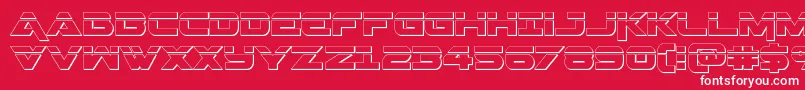 Geminalaser3D Font – White Fonts on Red Background