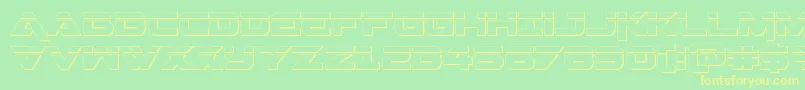 More about Geminalaser3D Font Geminalaser3D Font – Yellow Fonts on Green Background