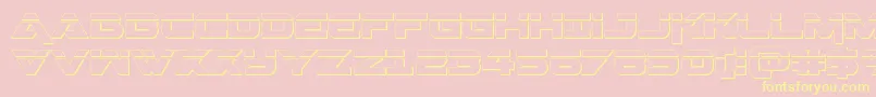 Geminalaser3D Font – Yellow Fonts on Pink Background