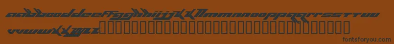 Bjorkfont Font – Black Fonts on Brown Background