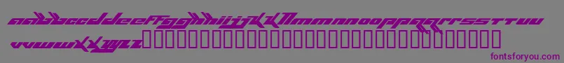 Bjorkfont Font – Purple Fonts on Gray Background