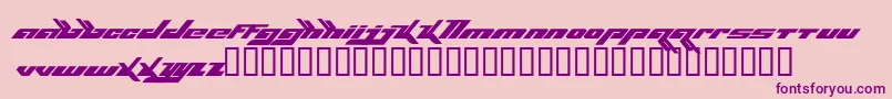 Bjorkfont Font – Purple Fonts on Pink Background