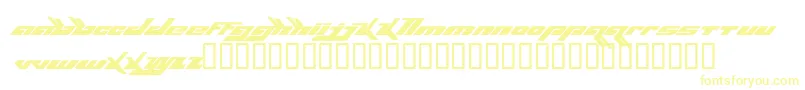 Шрифт Bjorkfont – жёлтые шрифты