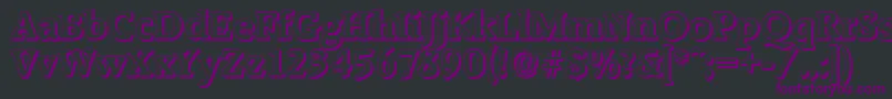 Шрифт RaleighshadowBold – фиолетовые шрифты на чёрном фоне