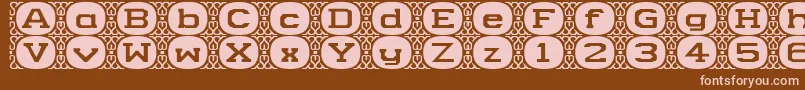 CameyNormala Font – Pink Fonts on Brown Background