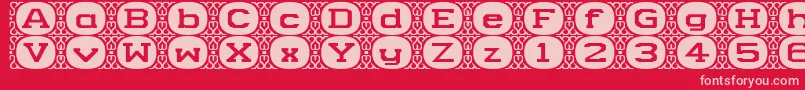 CameyNormala Font – Pink Fonts on Red Background