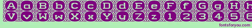CameyNormala Font – Purple Fonts on Green Background