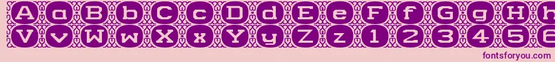 CameyNormala Font – Purple Fonts on Pink Background