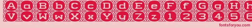 CameyNormala Font – Red Fonts on Pink Background