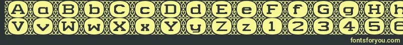 CameyNormala Font – Yellow Fonts on Black Background