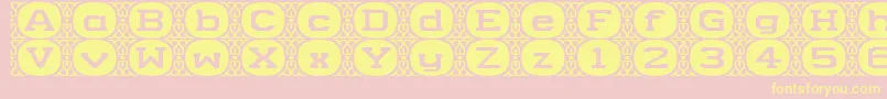 CameyNormala Font – Yellow Fonts on Pink Background