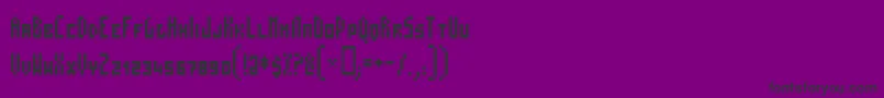 フォントMosas – 紫の背景に黒い文字
