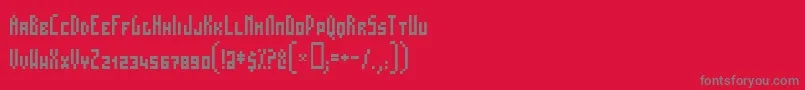 Шрифт Mosas – серые шрифты на красном фоне
