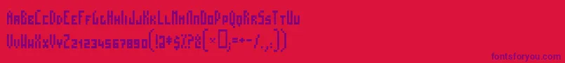 Mosas Font – Purple Fonts on Red Background