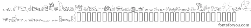 フォントImfornation – 白い背景に灰色の文字
