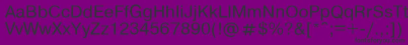 Helvdl-Schriftart – Schwarze Schriften auf violettem Hintergrund