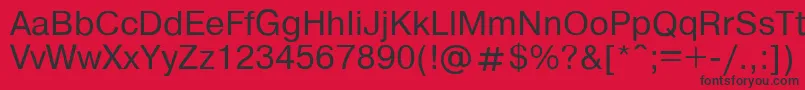 Helvdl Font – Black Fonts on Red Background