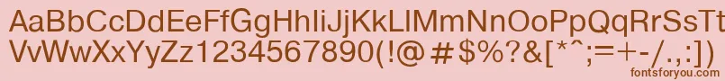 Helvdl Font – Brown Fonts on Pink Background