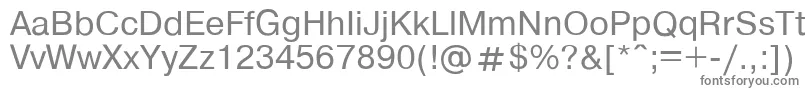 フォントHelvdl – 白い背景に灰色の文字