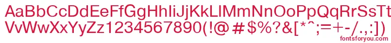 Helvdl Font – Red Fonts on White Background