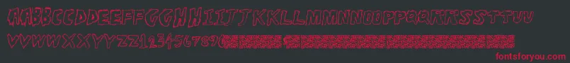 Toughhorror Font – Red Fonts on Black Background