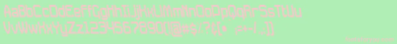 DavilleCondensedRevSlanted Font – Pink Fonts on Green Background