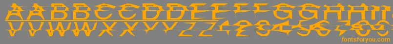 Misplace Font – Orange Fonts on Gray Background