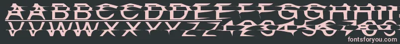 Misplace Font – Pink Fonts on Black Background