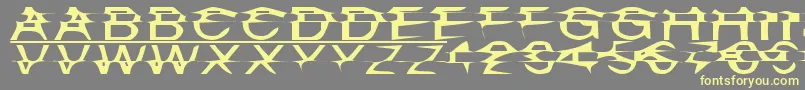 Misplace Font – Yellow Fonts on Gray Background