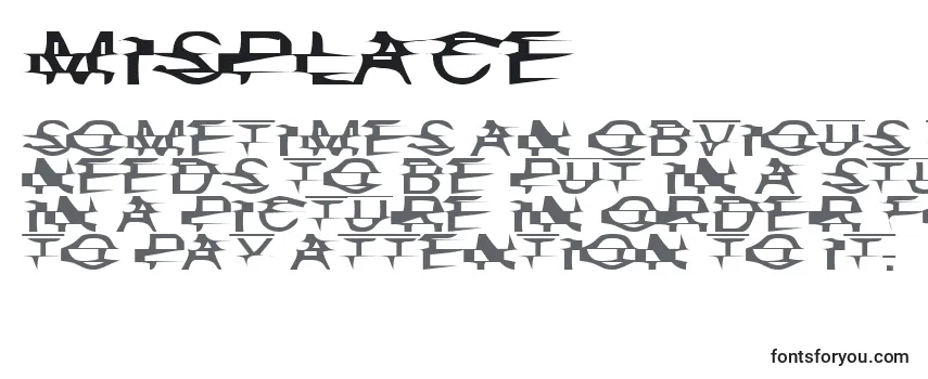 Review of the Misplace Font