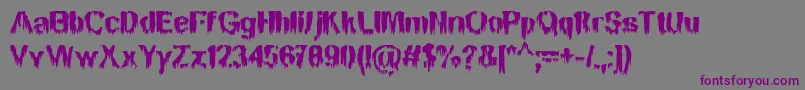 MansonNights Font – Purple Fonts on Gray Background