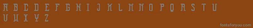 Reliquary Font – Gray Fonts on Brown Background