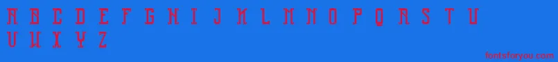 Reliquaryフォントについての詳細 フォントReliquary – 赤い文字の青い背景
