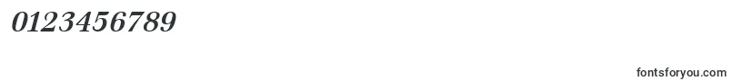EmonaSemiboldItalic-Schriftart – Schriften für Zahlen und Nummern