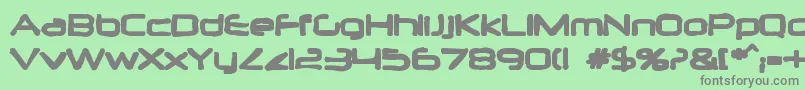 Neuropolink Font – Gray Fonts on Green Background