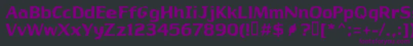 Babylon27 Font – Purple Fonts on Black Background