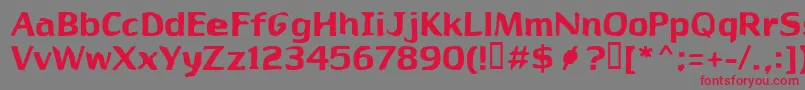 Babylon27 Font – Red Fonts on Gray Background