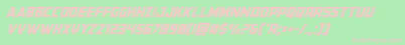 Buchanansuperital Font – Pink Fonts on Green Background