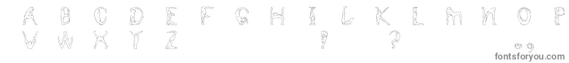Humancap-Schriftart – Graue Schriften auf weißem Hintergrund
